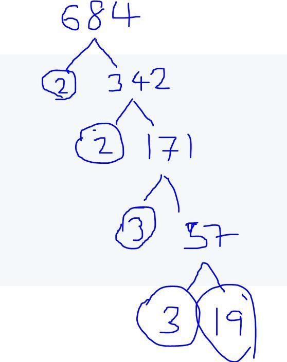 Prime factorization of 684-example-1