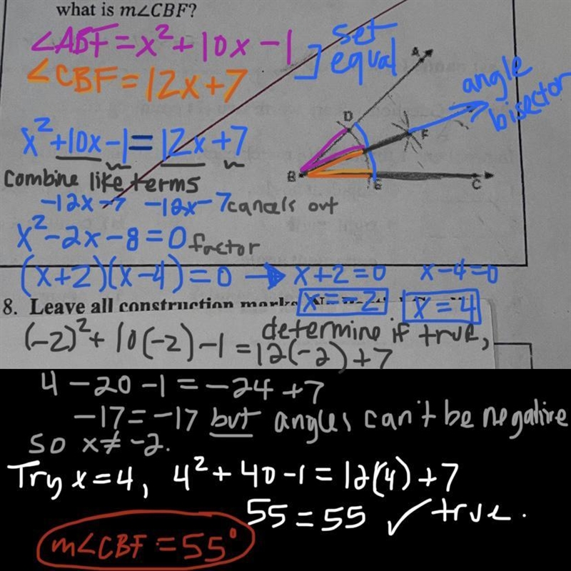 I NEED ANSWER REALLY FAST IN GEOMETRY 40 POINTS The diagram shows a certain construction-example-1