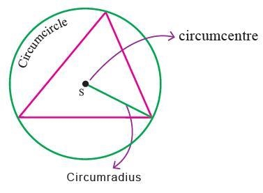 The circumcenter is the center of the. circle-example-1