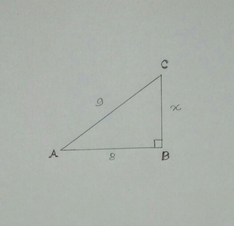 Find the value of x in the triangle shown below-example-1