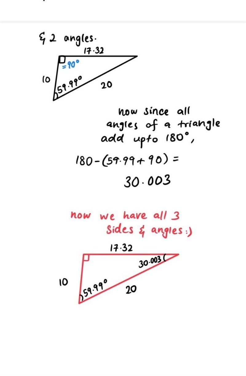 Find all the missing angles and side lengths-example-2