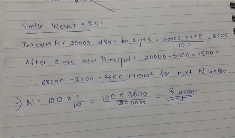 Sajina deposited Rs 20,000 at the rate of 8% per annum in her savings account. After-example-1