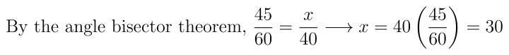 What is the length of BD? A. 53.3 units B. 30 units C. 67.5 units D. There is not-example-1