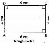 Construct a rectangle with sides 6cm and 4cm.​-example-1