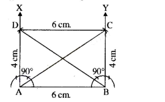 Construct a rectangle with sides 6cm and 4cm.​-example-1