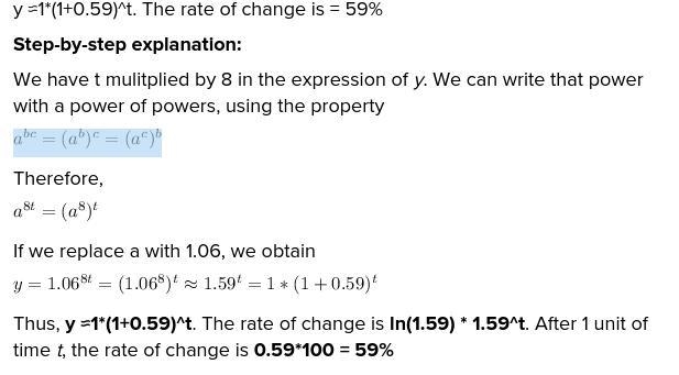 how to rewrite the function to determine whether it represents exponential growth-example-1