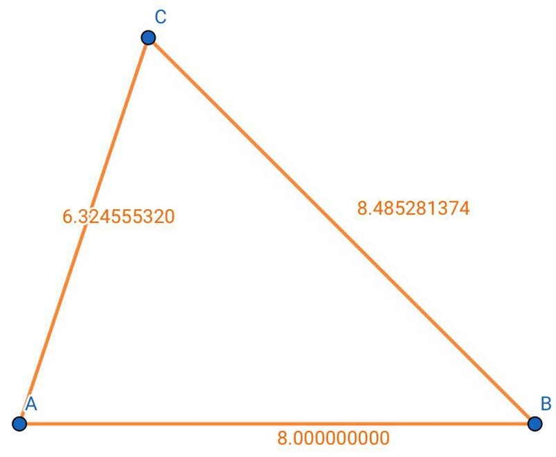 The vertices of ABC are A(-2, 2), B(6,2), and CO, 8). The perimeter of ABC?-example-1