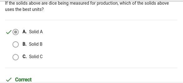 If the solids above are dice being measured for production, which of the solids above-example-2