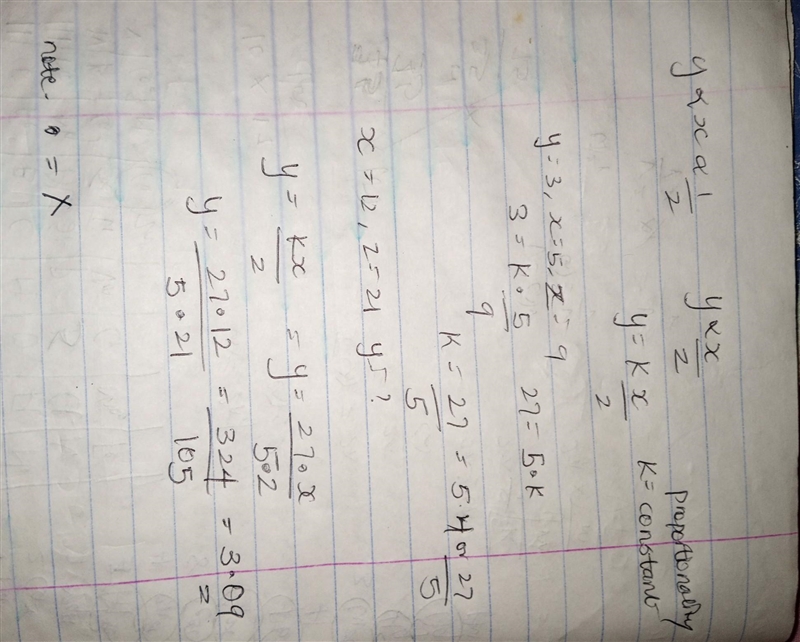 Suppose y varies directly with x and inversely with z. When y=3, x=5, and z=9. Find-example-1