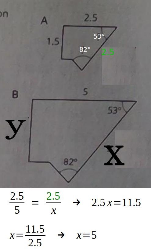 How do you figure out the scale factor from polygon A to polygon B?-example-1