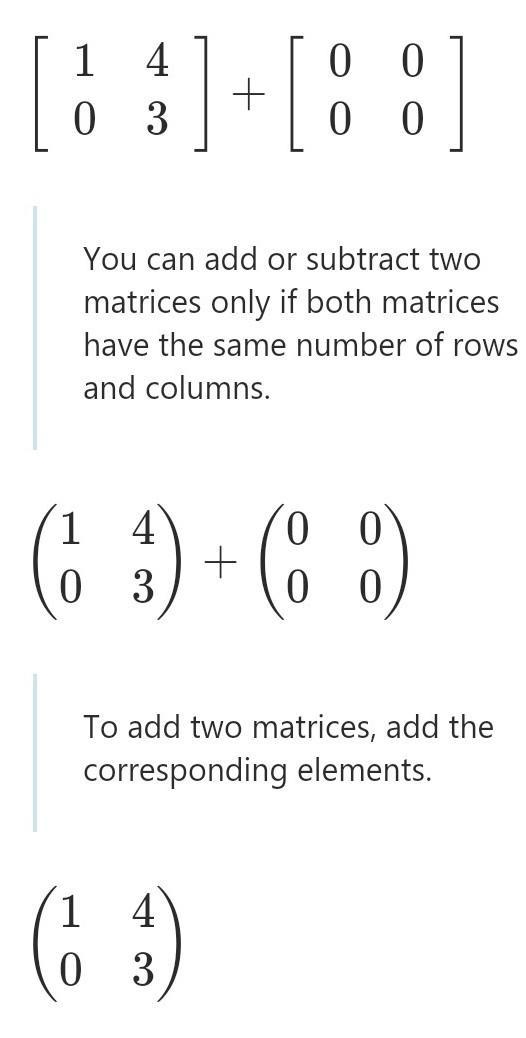 Find the sum. [1 4 [0 0 0 3] 0 0]-example-1