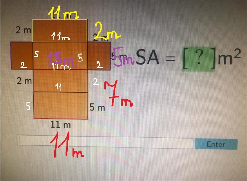 Find the surface area of the figure.-example-1