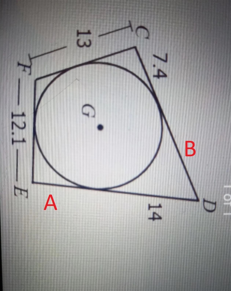 Assume that segments that appear to be tangent are tangent Find the perimeter of CDEF-example-1