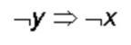 What is the contrapositive of the statement below? x⇒y-example-1