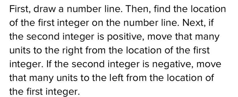 How would you use a number line to determine the sum of two negative integers?​-example-1