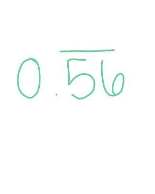 Write 56/99 as a decimal-example-1