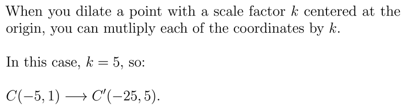 Triangle ABC has vertices A(-4, 3), B(2, 3), and C(-5, 1). A dilation with a scale-example-1