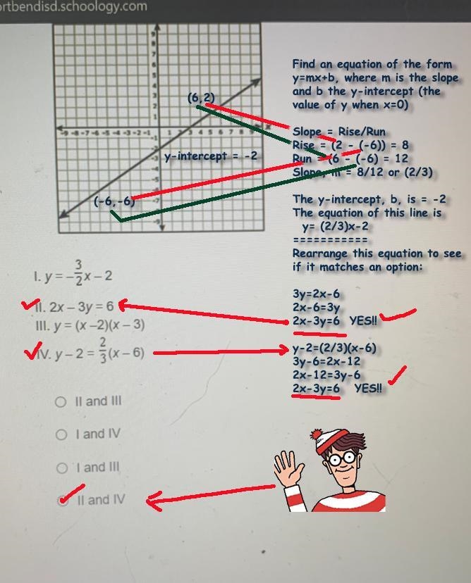 A graph is shown. Which of the following equations are represented by the graph?-example-1