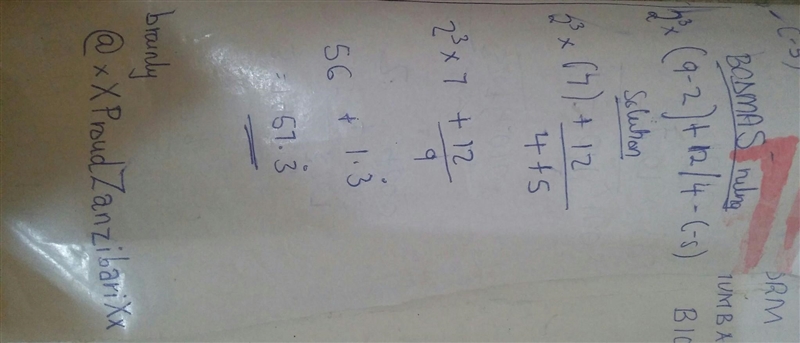 2^3×(9-2)+12/4-|-5| ​-example-1