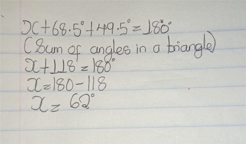 Can anyone help me with this Fnd the value of x. x = ?-example-1