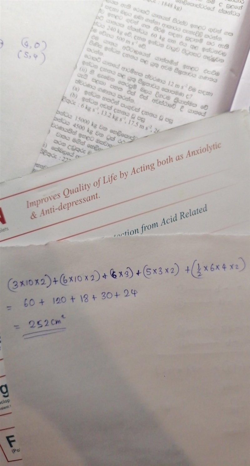 First, find the surface area of the triangular prism.-example-1