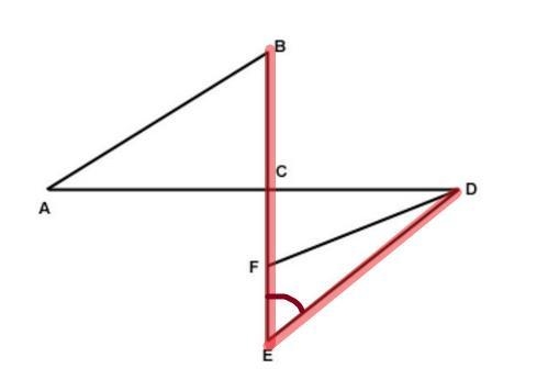 What are the sides of ∠E?-example-1