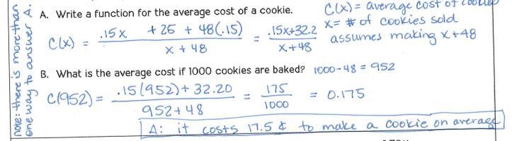 You plan to sell cookies for your Math Club. It costs $0.15 each to bake a cookie-example-1