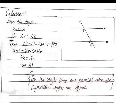 Given m||n, find the value of x-example-1