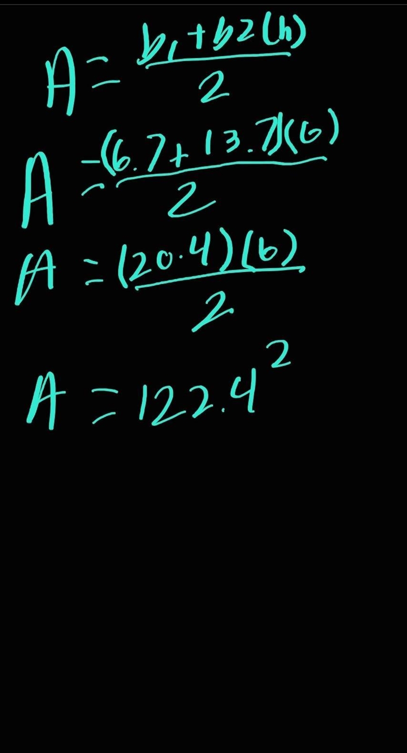 What is the area, in square centimeters, of the isosceles trapezoid below?-example-1