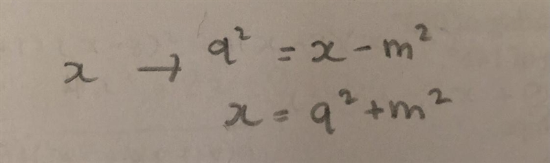 Make x the subject of q^2 = x - m^2-example-1