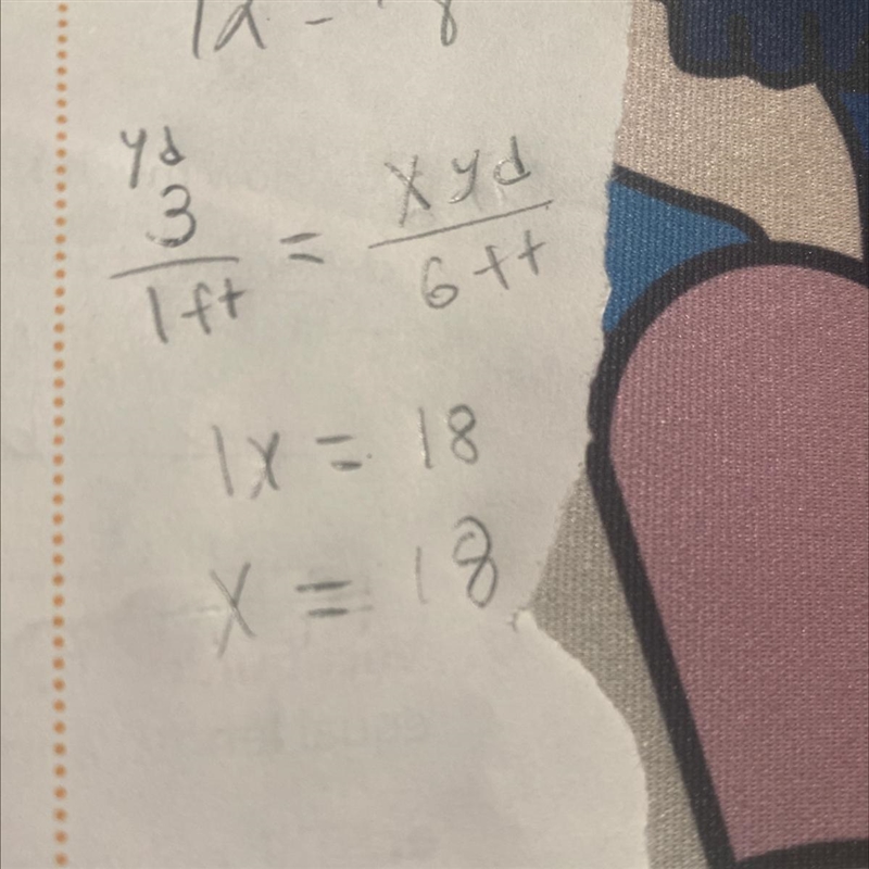 Using the information in the table, how many feet are in 6 yards?-example-1