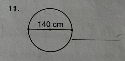 Find the circumference of each circle. Use pie = 22/7 140cm Number 11 on the picture-example-1