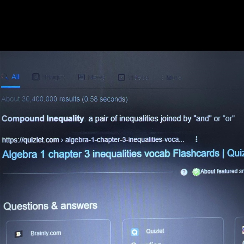 A pair of inequalities joined by "and" or "or" is called a-example-1