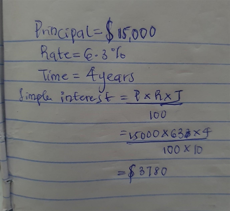 In 9th grade Jade started a college fund with $15,000 at a rate of 6.3% compounded-example-1