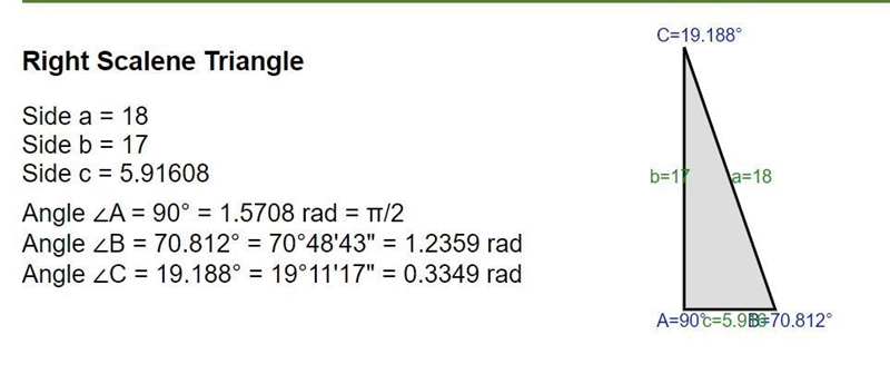 Find each missing side or angle. Round all answers to the nearest tenth. у= x=-example-1