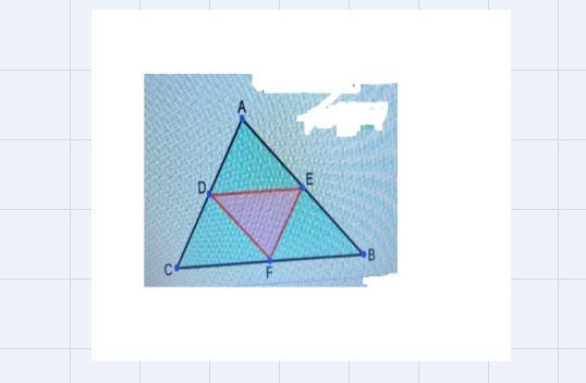 DCF = FB and AE = EBCB = 38 and AB = 22DE = [?]EBFLLEnter-example-1