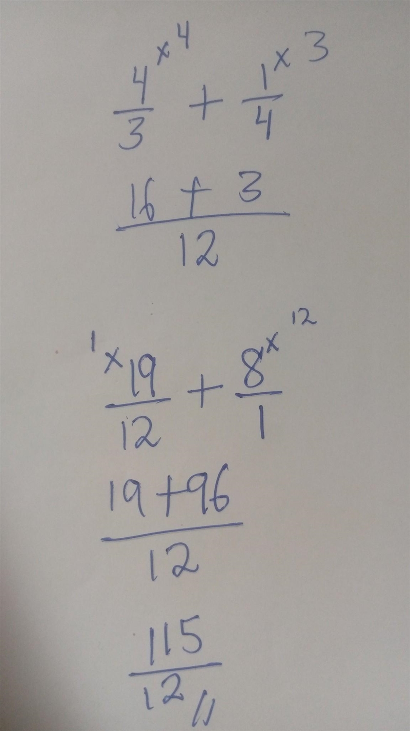 8. Caitlyn has 8 gallons of milk. She uses 3 of the milk to make hot chocolate. 4 1 Then-example-1