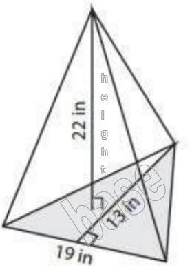 Find the volume of the triangular pyramid to the nearest whole number.-example-1