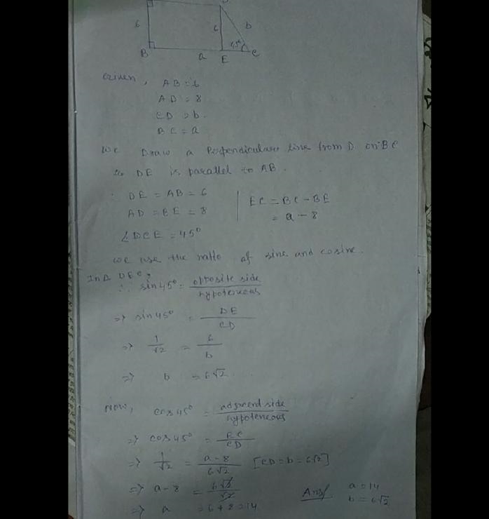 8. Find the values of a and b.-example-1