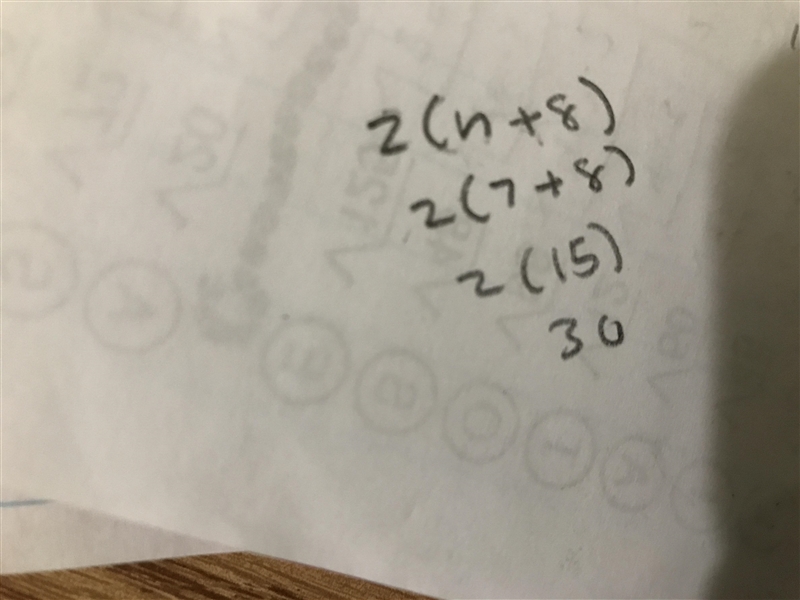 2(n+8) What is Max’s final number if his starting number 7?-example-1