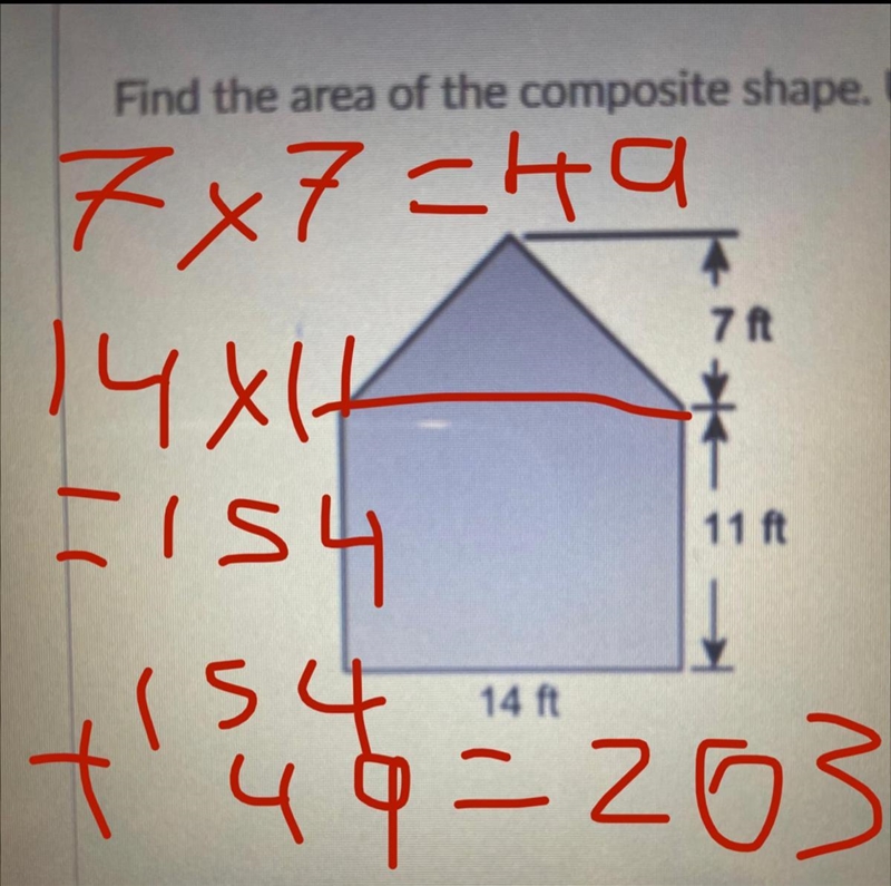 Find the area of the composite shape. Pls help due tomorrow-example-1