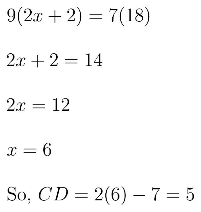 Find CD. Assume segments that appear to be tangent are tangent.​-example-1