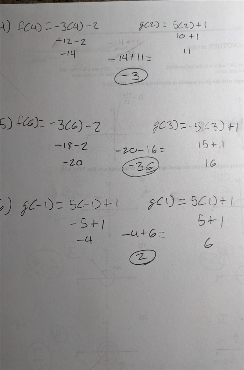 Functions need 4,5 and 6!!! With work please!!-example-1