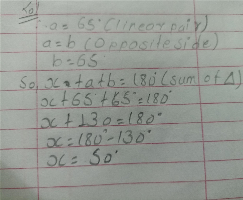 Find the value of x from the given figure​-example-2