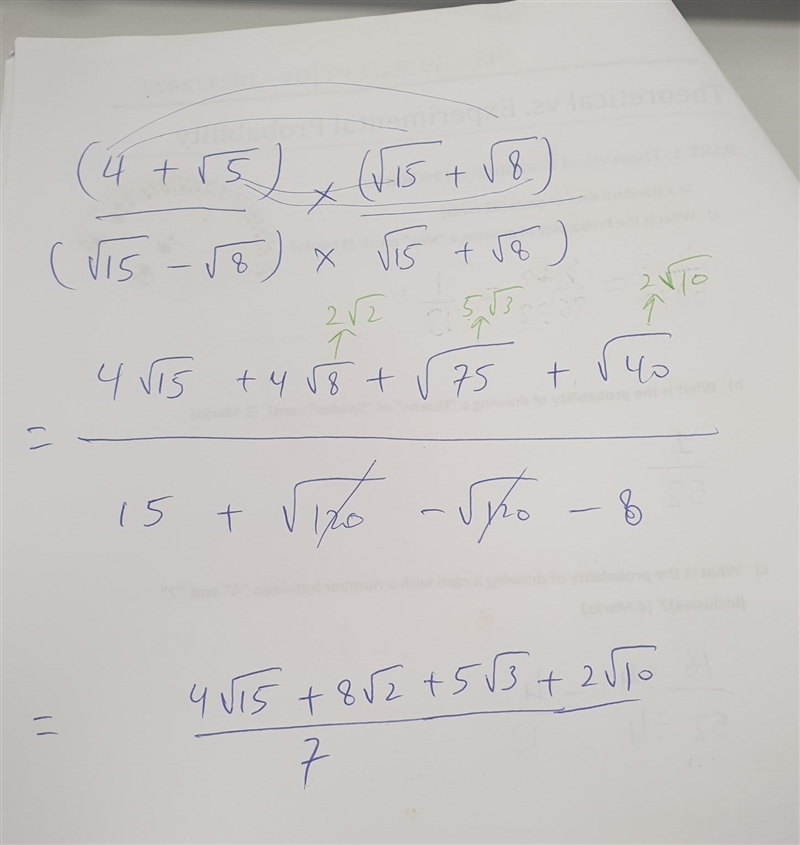 Rationalize (4+√5)/(√15-√8)​-example-1