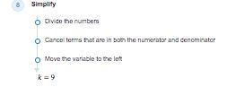 60=4(k+3) +2(k-3) I need to try to get the variable by itself-example-2