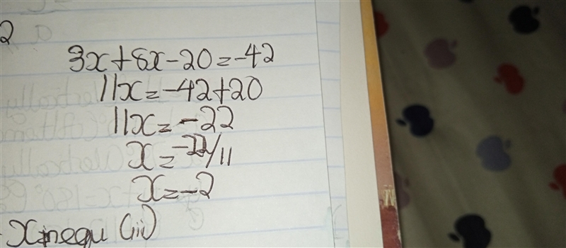 Solve the system of equations -2x-y=-5 and 3x-4y=-42 by combining the equations. when-example-2