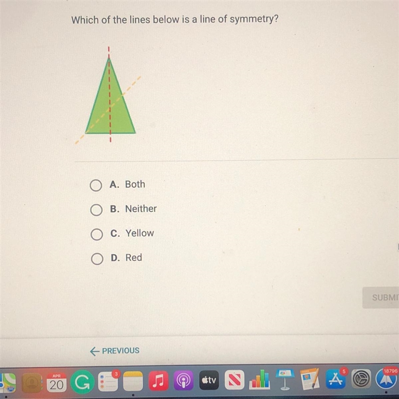 How many lines of symmetry are there in the object pictured below?Simple answer please-example-1