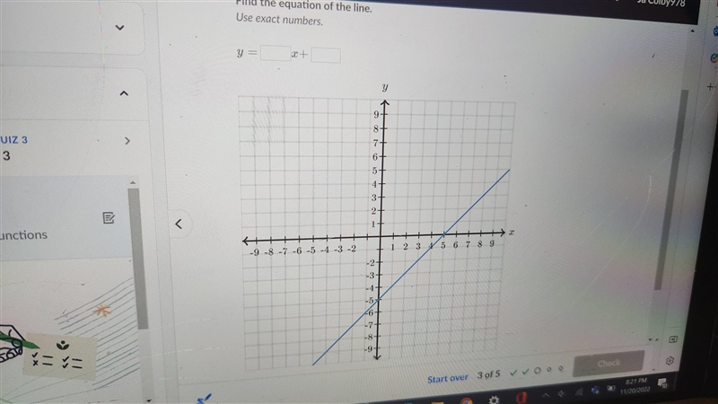 Find the equation of the line-example-1