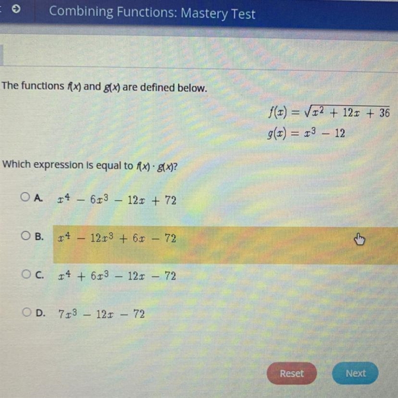 Which expression is equal to f(x) · g(x)?-example-1